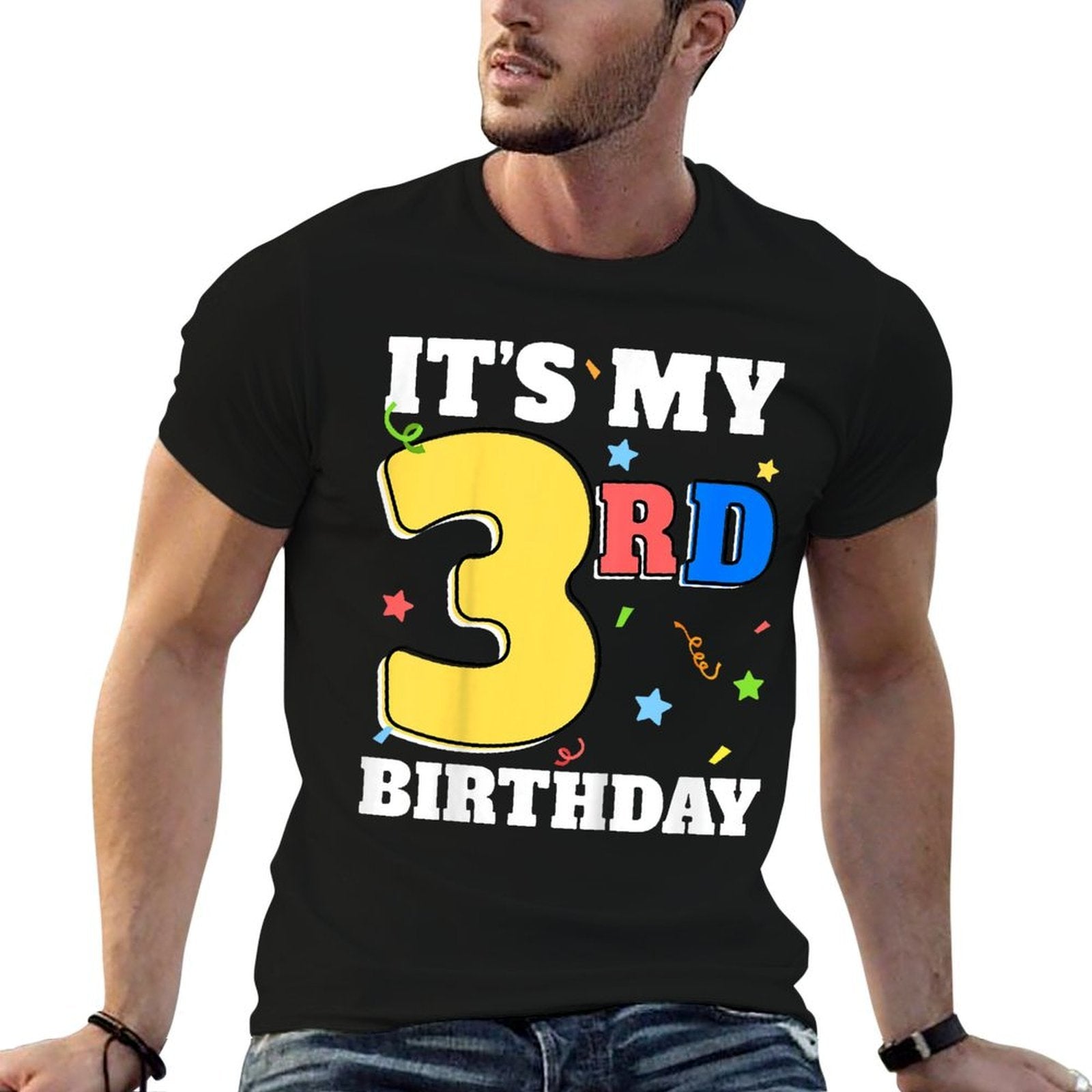 Kids It's My 3rd Birthday Boy 3 Toddler Girl Three Happy Birthday  Soft T-Shirt