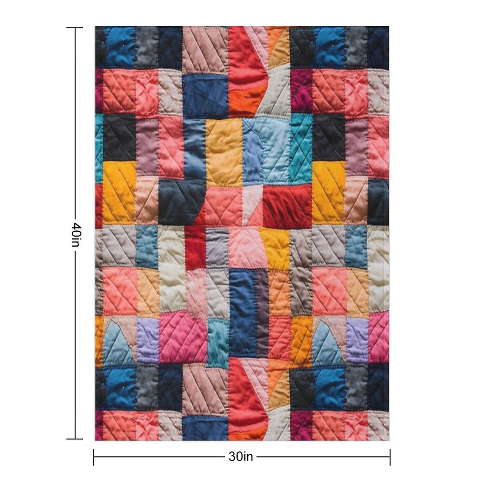 Patchwork Quilt Compact Throw Blanket