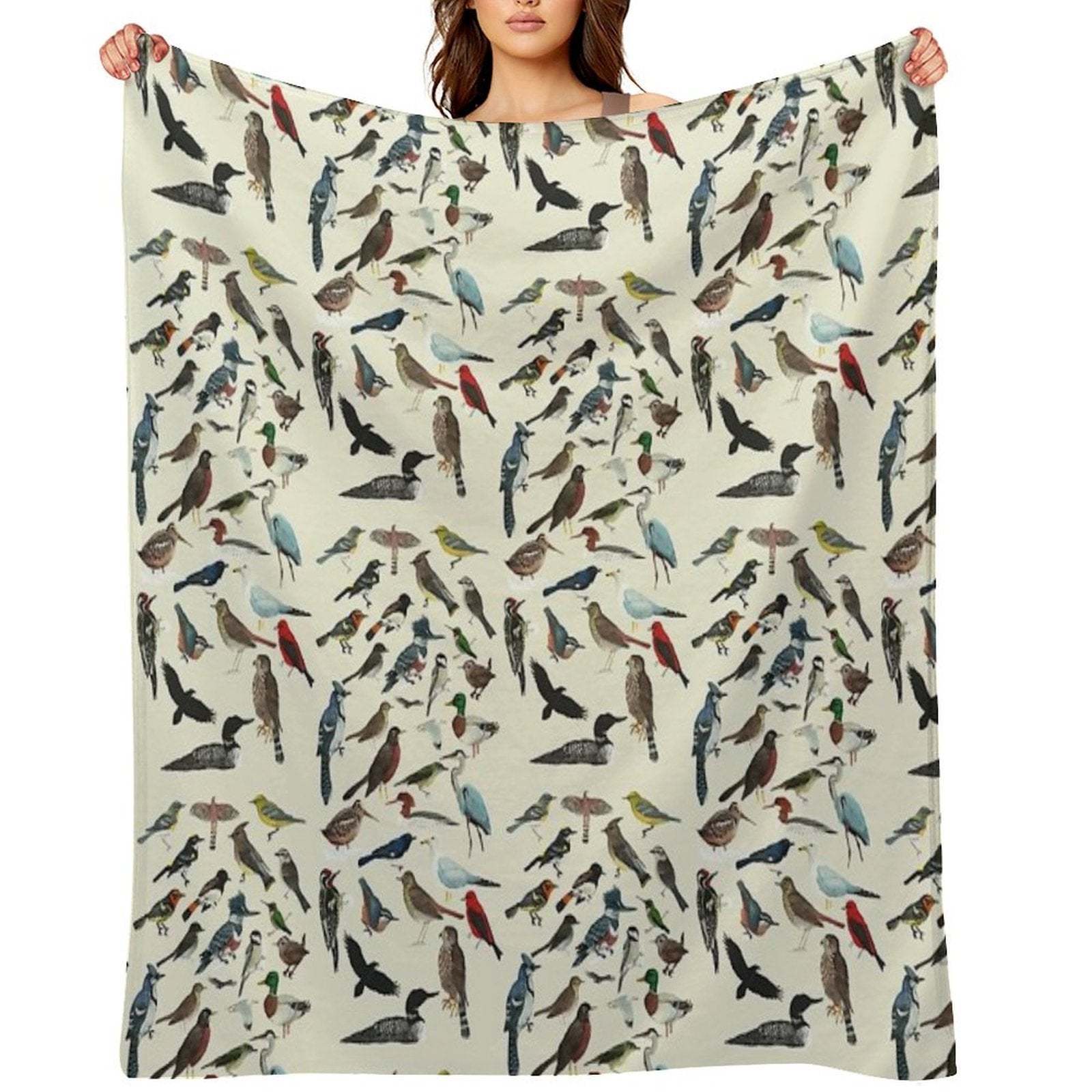 Bird Fanatic Sustainable Throw Blanket
