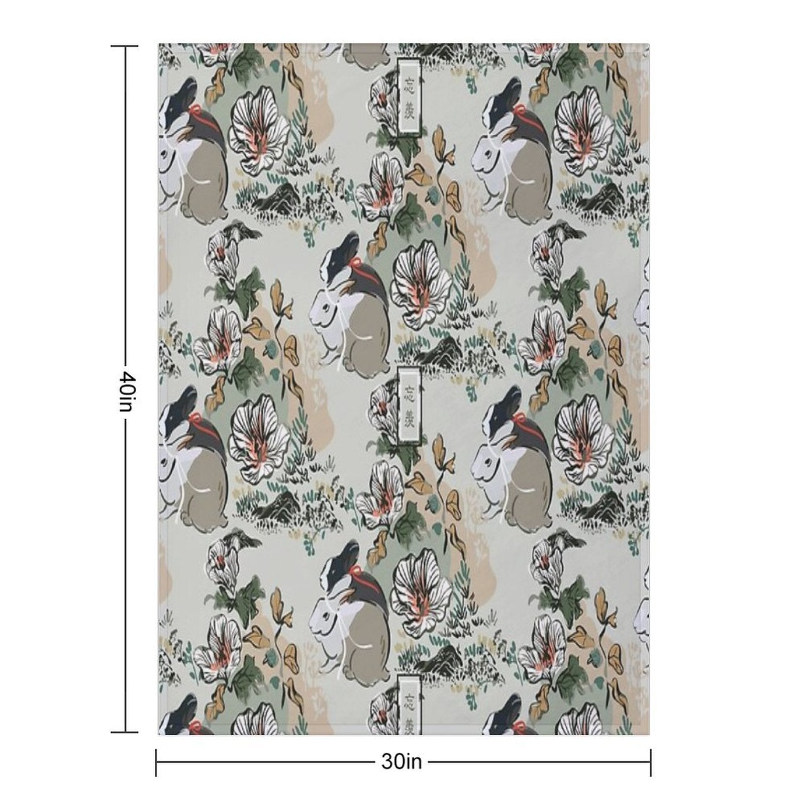 WangXian [SEAMLESS TRADITIONAL] Wrinkle-free Throw Blanket