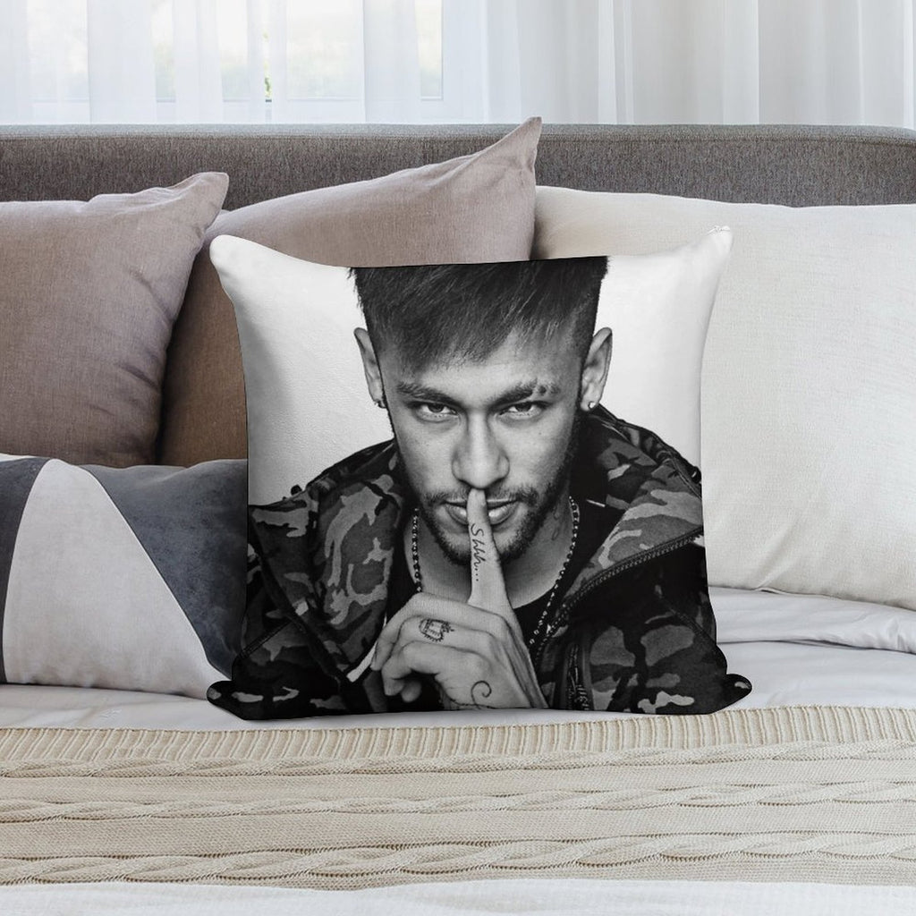 Neymar Art Soft Fade-Resistant Throw Pillow