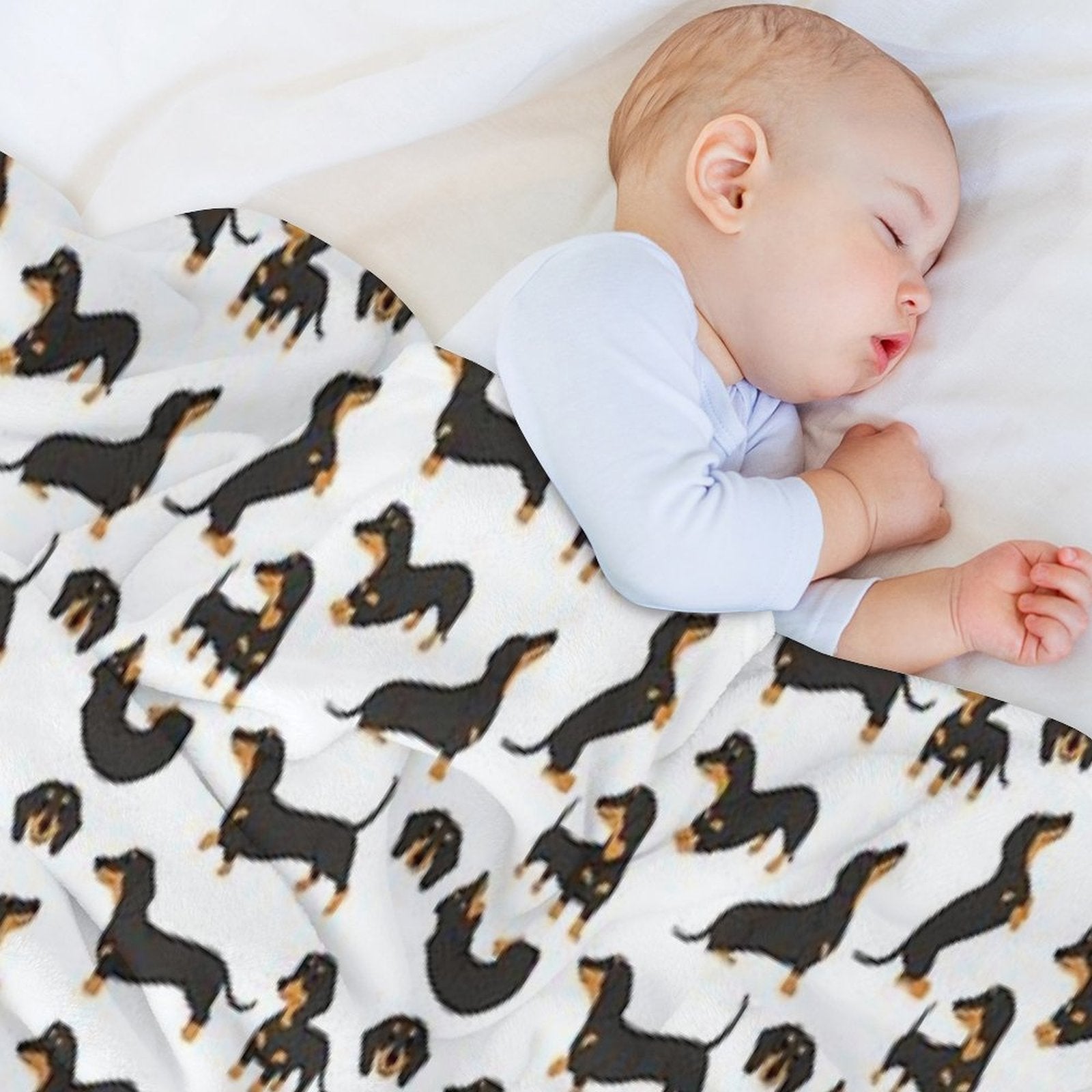 Cute Dachshund Dogs Durable Throw Blanket