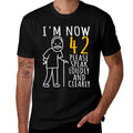 42nd Birthday For Him  I'm Now 42 Years Old  Cool BDay  Polyester Blend T-Shirt