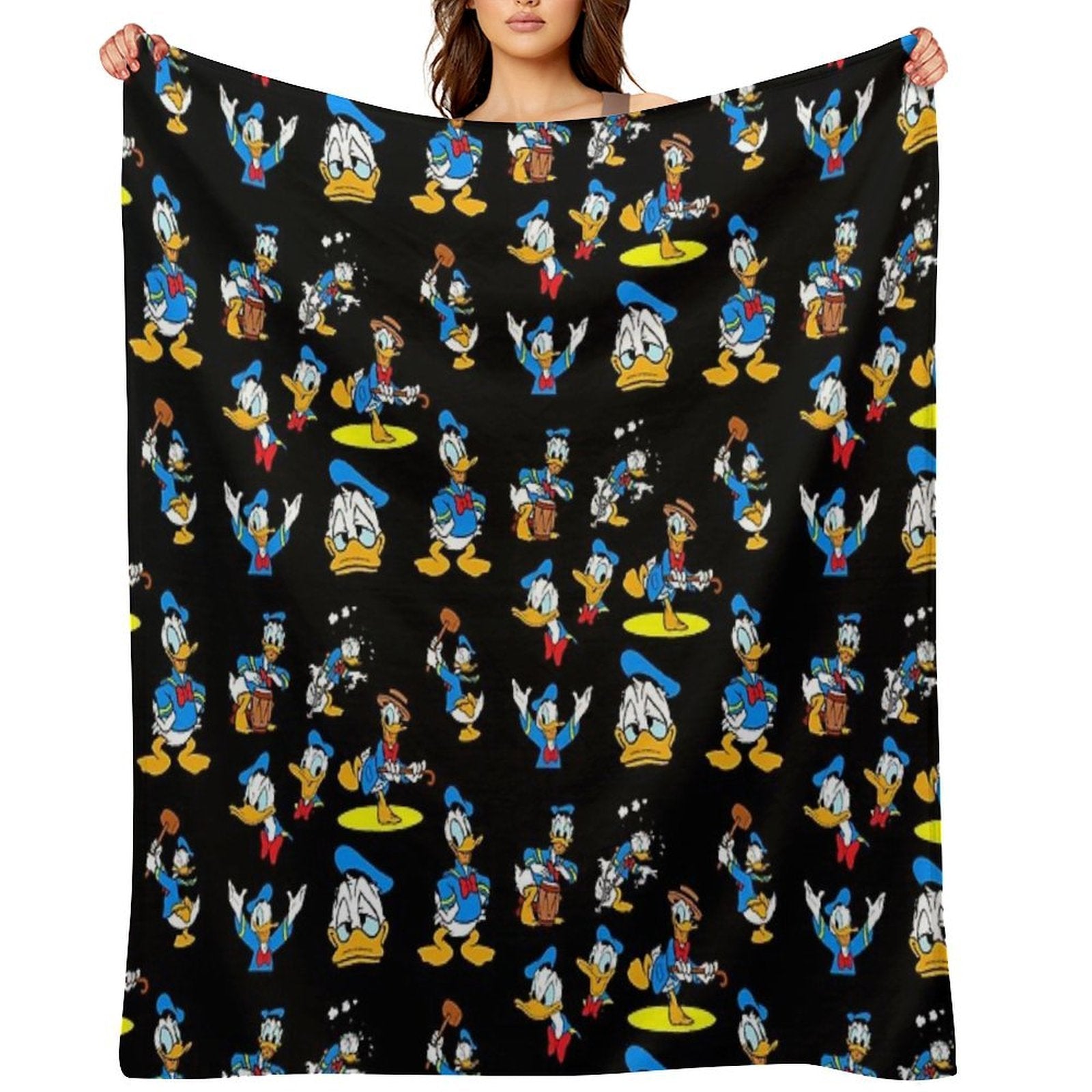 Donald Duck Collage Lightweight Throw Blanket
