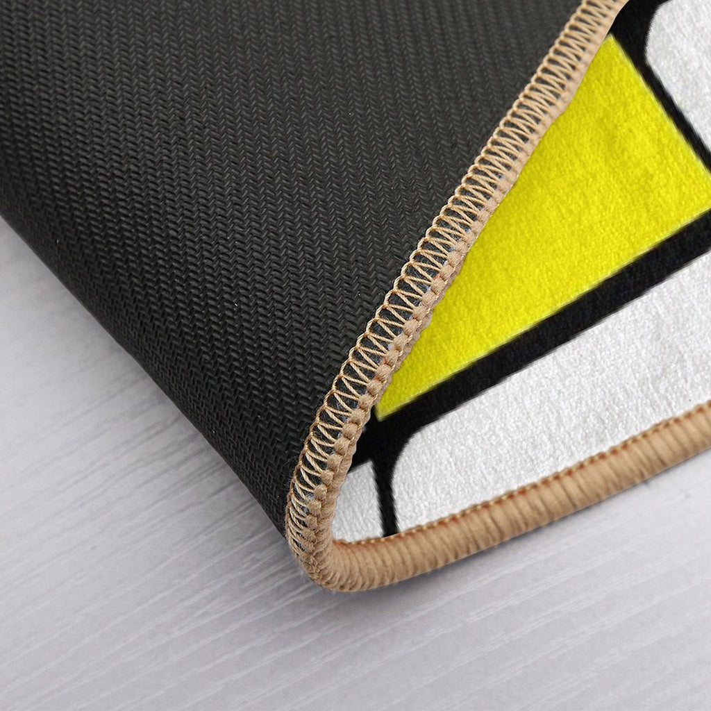 Miro-inspired Abstract  Eco-Friendly Bath Mat