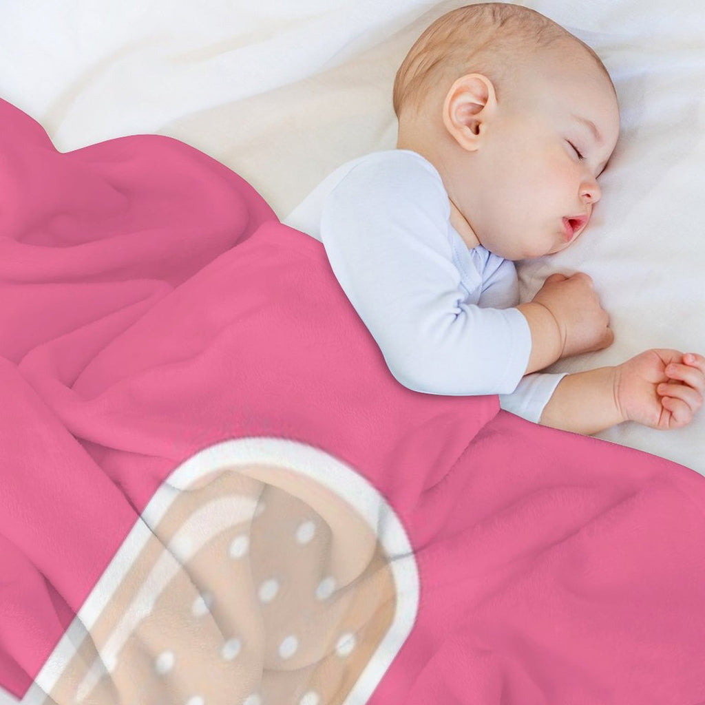 First Aid Kit Plaster - Pink Durable Throw Blanket