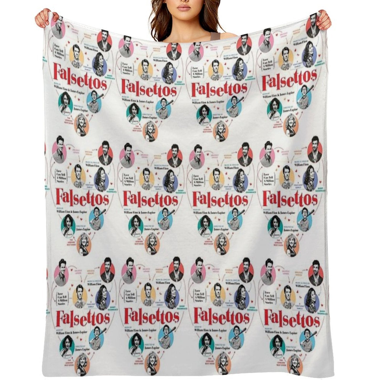 Falsettos 2016 Poster Quick-dry Throw Blanket
