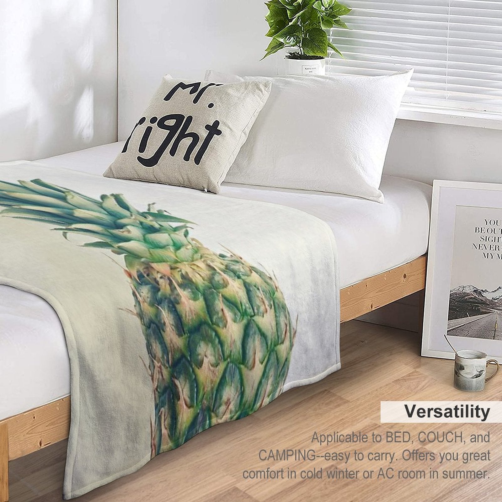 Pineapple Comfort Throw Blanket