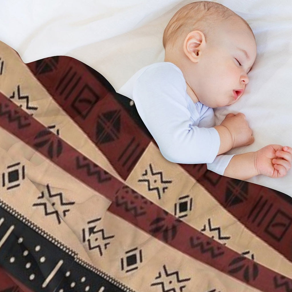 Indigenous Patterns of Earth. Designed by Amarican10. Premium Throw Blanket