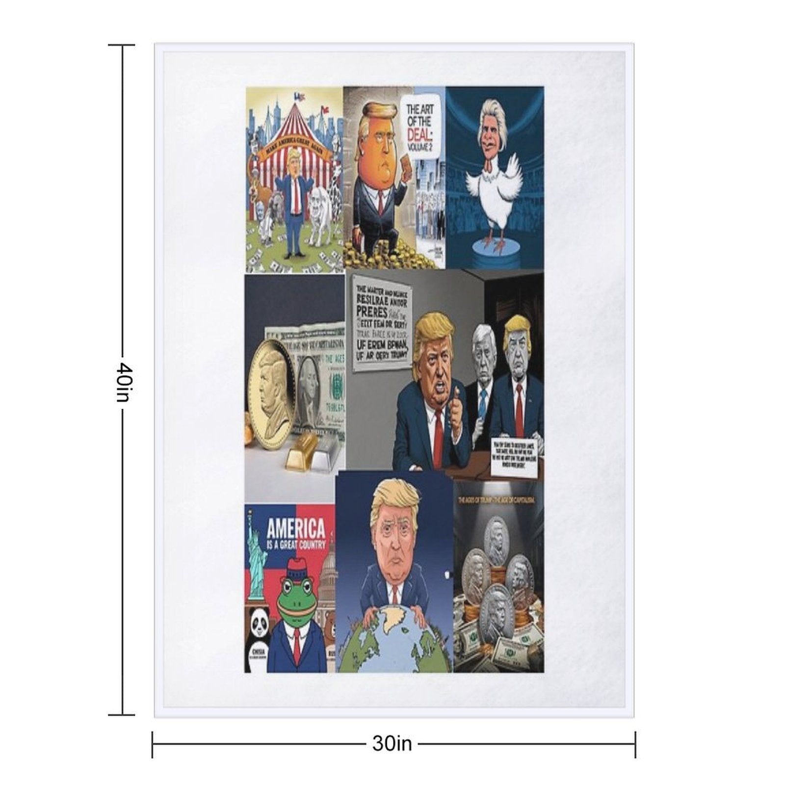 Trump Eras Lightweight Throw Blanket