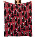 Plague Doctors Plush Throw Blanket