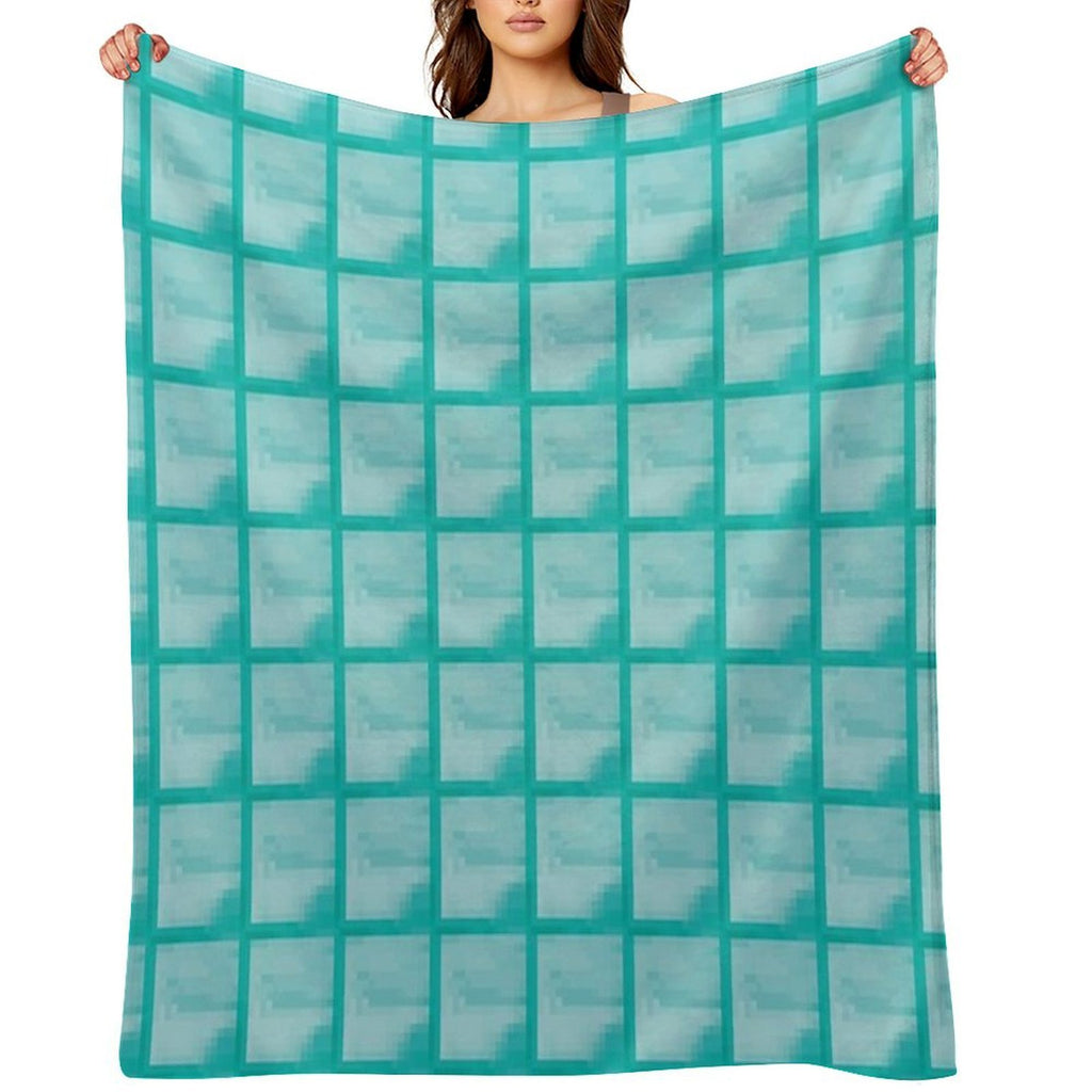 MINECRAFT DIAMOND BLOCK Premium Throw Blanket