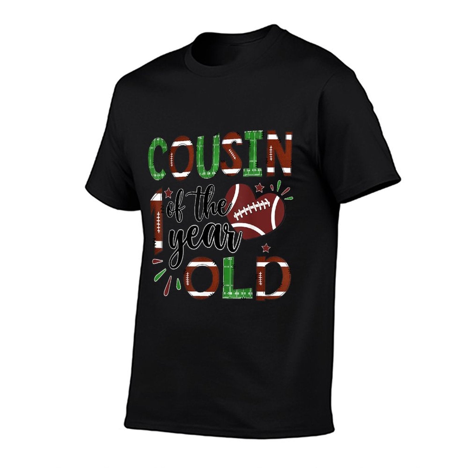 Cousin Of The 1 Year Old Football 1St Year Down Birthday  Soft T-Shirt