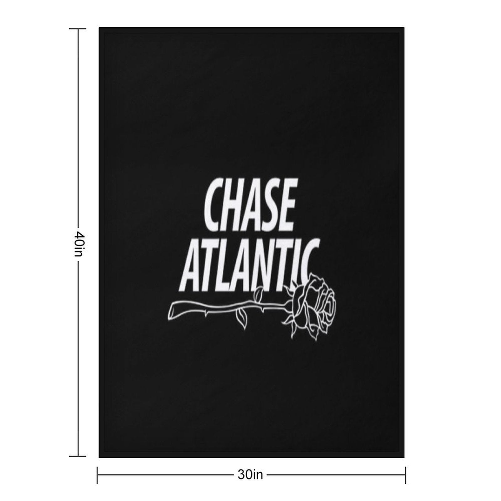 CHASE ATLANTIC ROSE LOGO Velvety-soft Throw Blanket