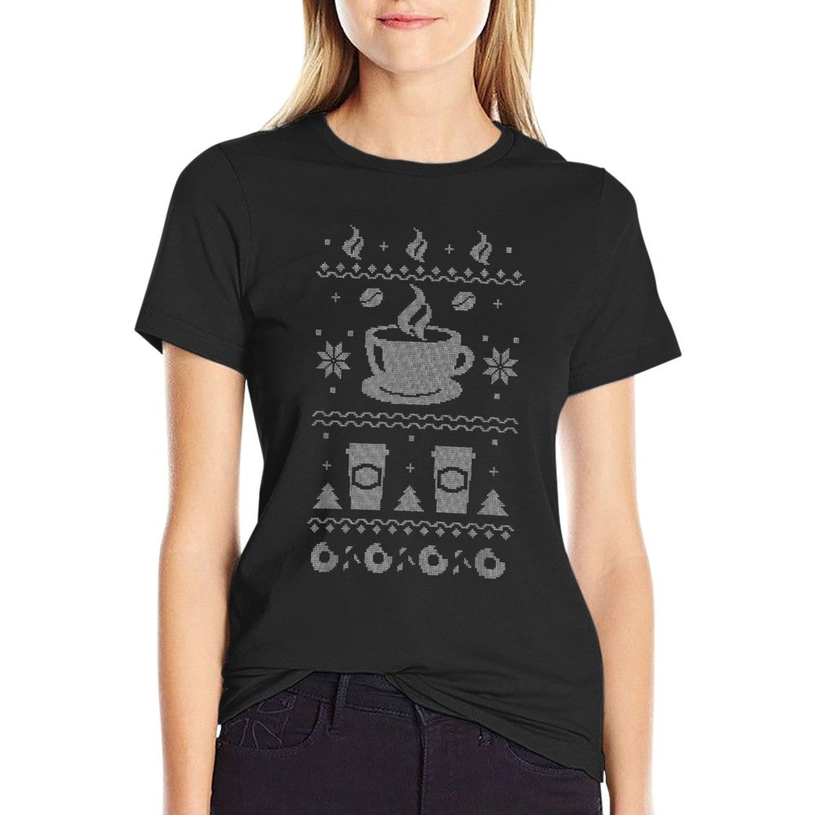 Coffee Ugly Christmas  Tagless Design T-Shirt