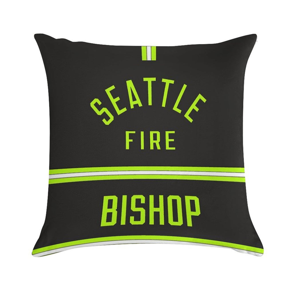 Station 19 - Seattle Fire Bishop Turnouts Pillow Soft Hidden Zipper Throw Pillow