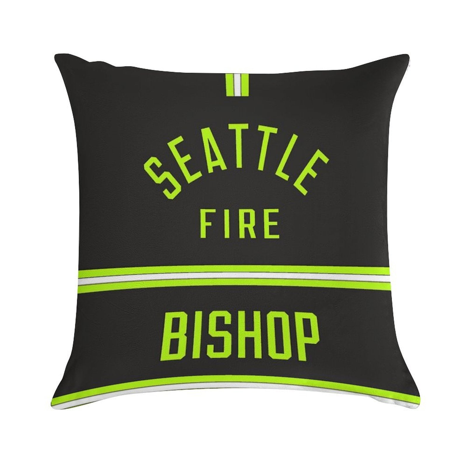Station 19 - Seattle Fire Bishop Turnouts Pillow Soft Hidden Zipper Throw Pillow