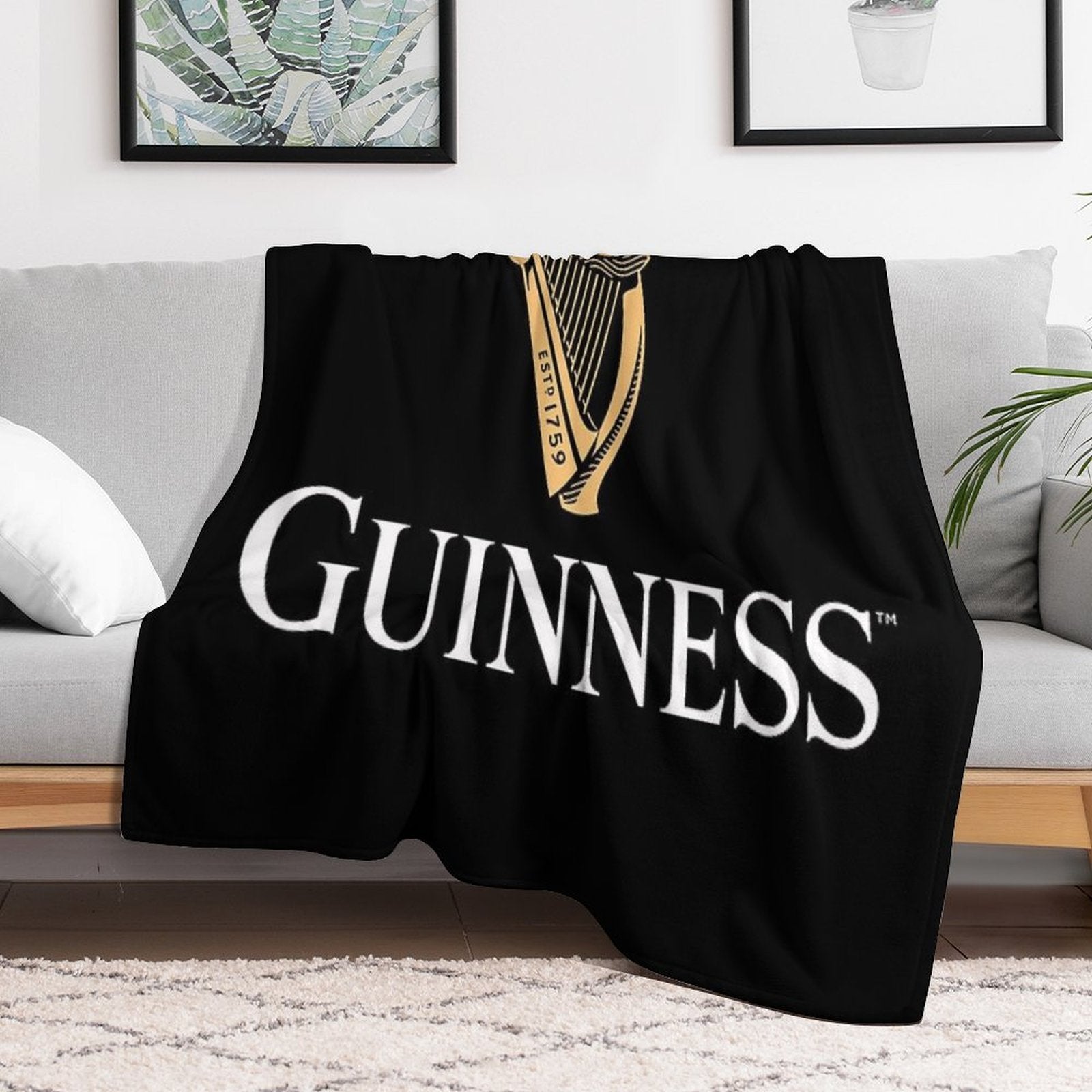 Chills at Jame's Gate Anti-pilling Throw Blanket