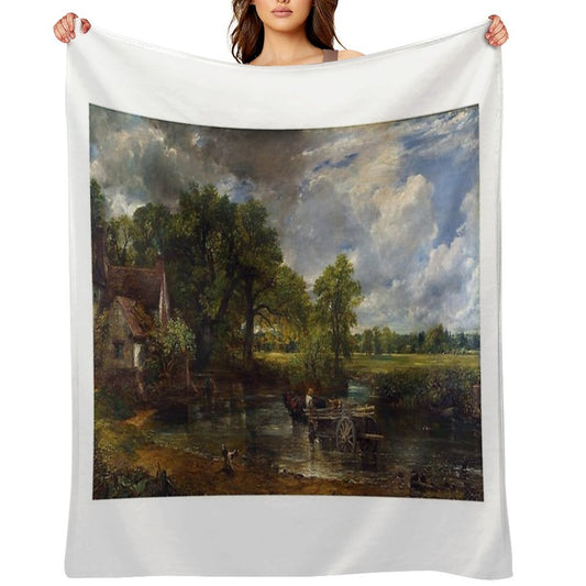 John Constable - The Hay Wain All-season Throw Blanket