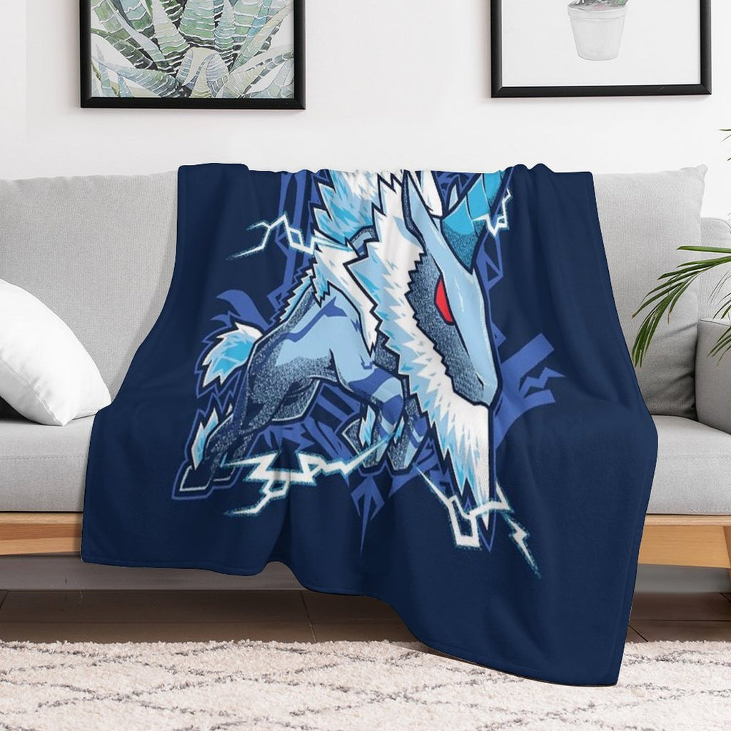Kirin  Monster Hunter Velvety-soft Throw Blanket