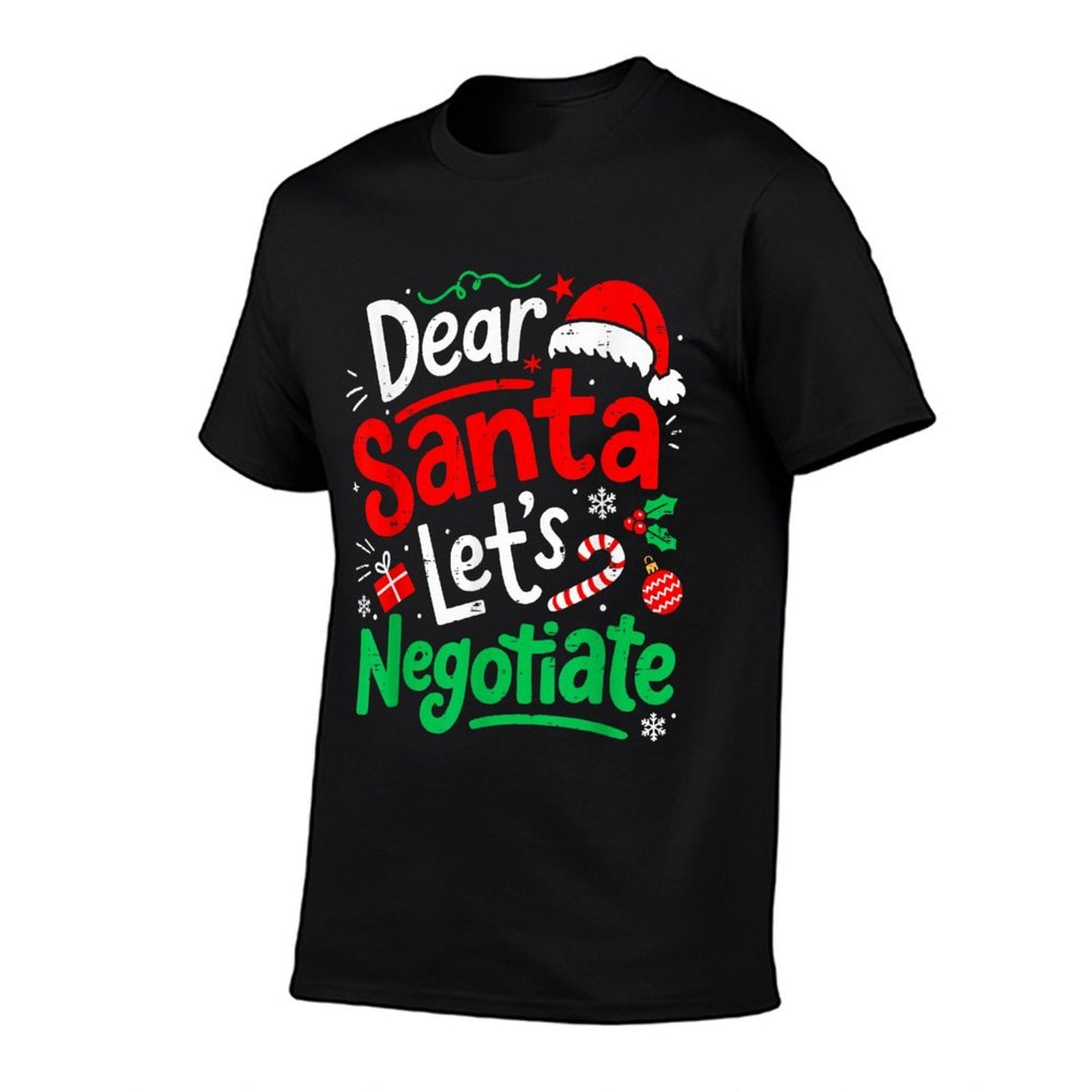 Dear Santa Lets Negotiate Christmas Kids Men Women Boys Xmas  Easy-care T-Shirt
