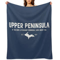 Upper Peninsula, Northern Michigan's Pleasant Peninsula U.P. All-season Throw Blanket