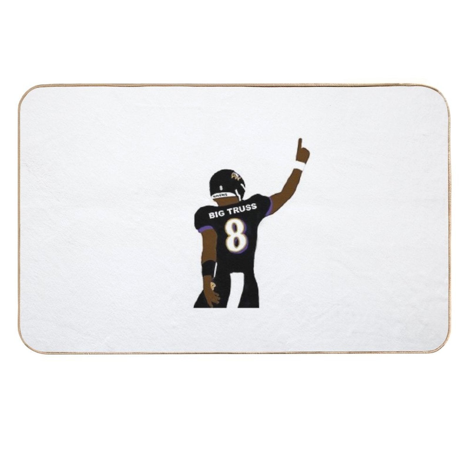 Lamar Jackson - Big Truss  Easy To Clean Bath Mat
