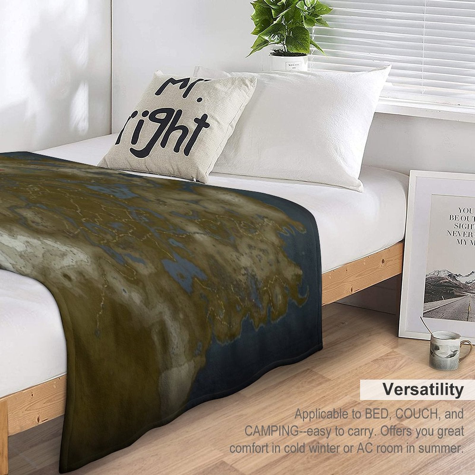 LoZ BOTW Map Shrink-resistant Throw Blanket
