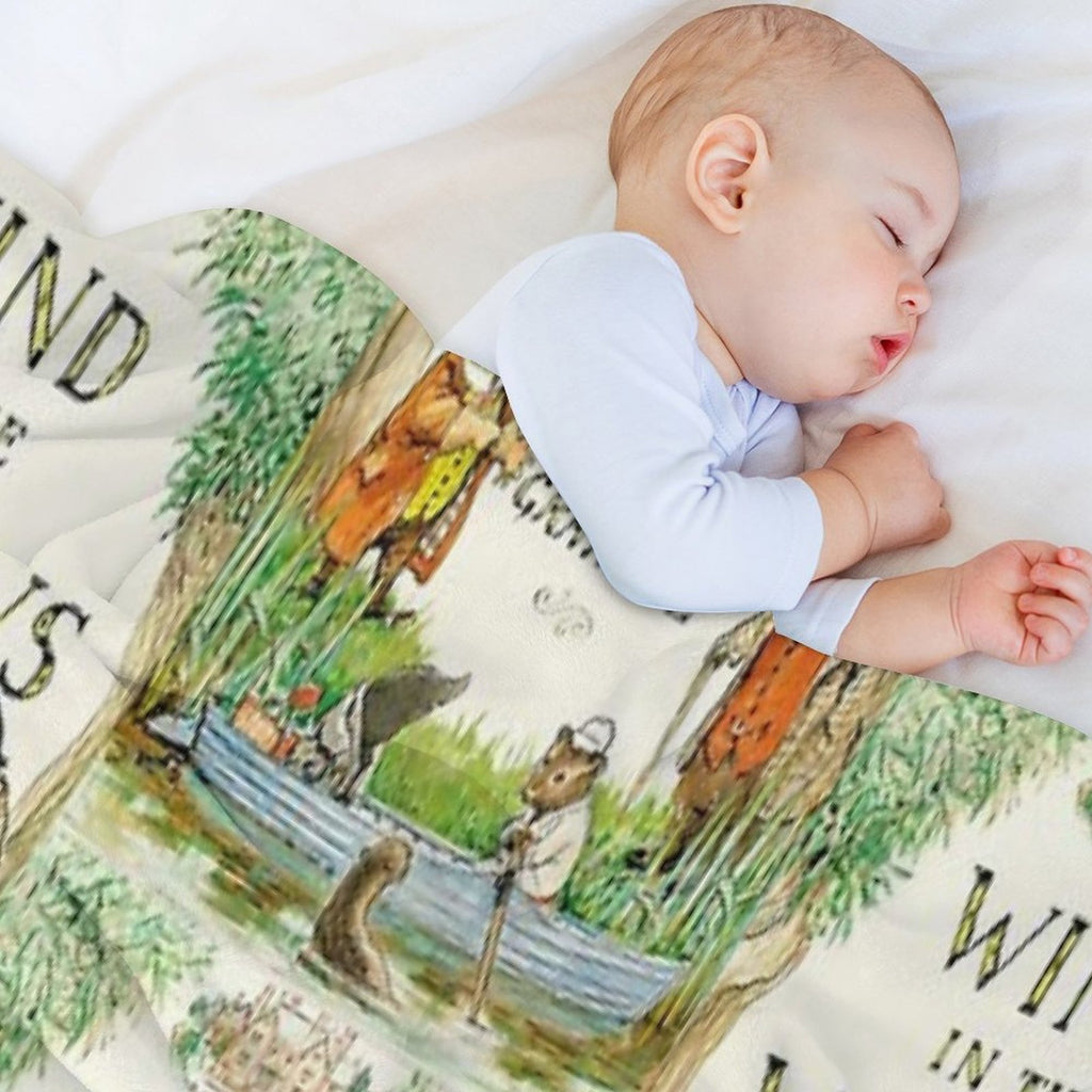 Wind in The Willows Book Cover Lightweight Throw Blanket