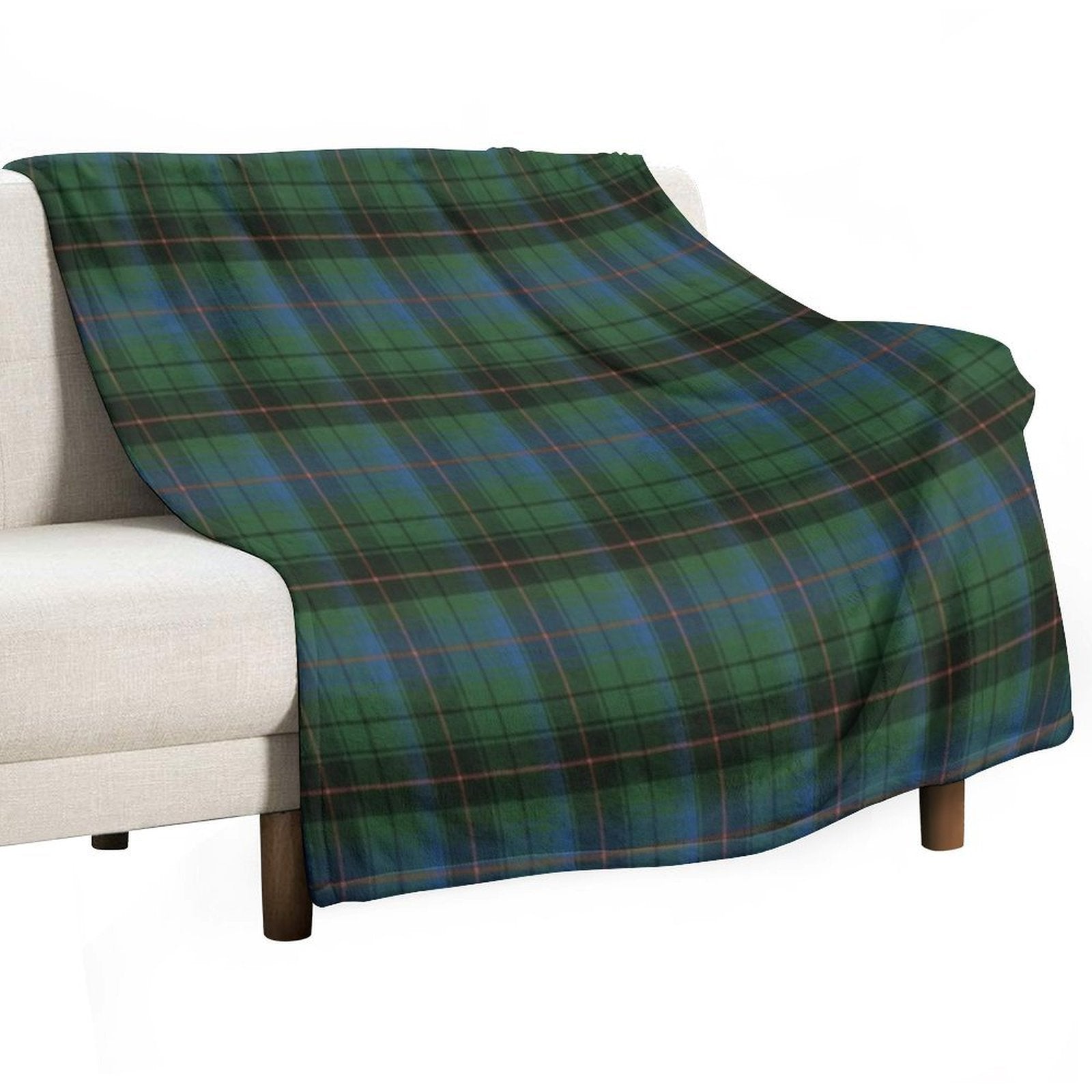 Davidson Clan Ancient Tartan Velvety-soft Throw Blanket