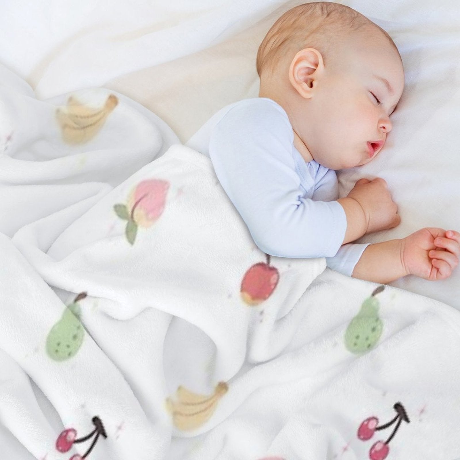 Cute Fruits Plush Throw Blanket