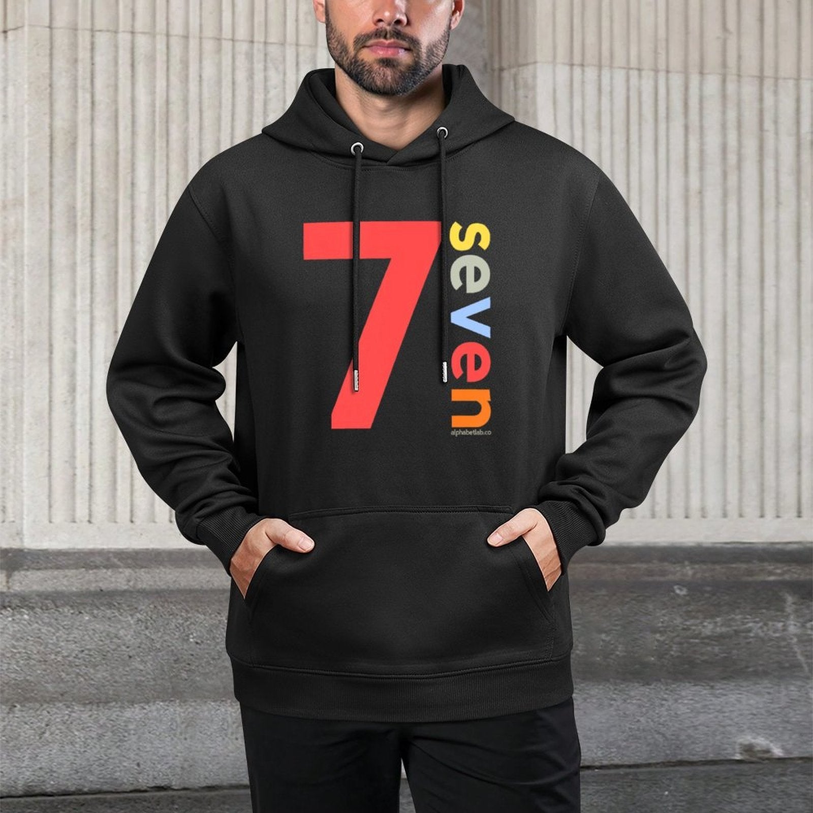 7th Birthday Boy 7 Year Old Seven  Party Age 7 Ideas Machine Washable Hoodie