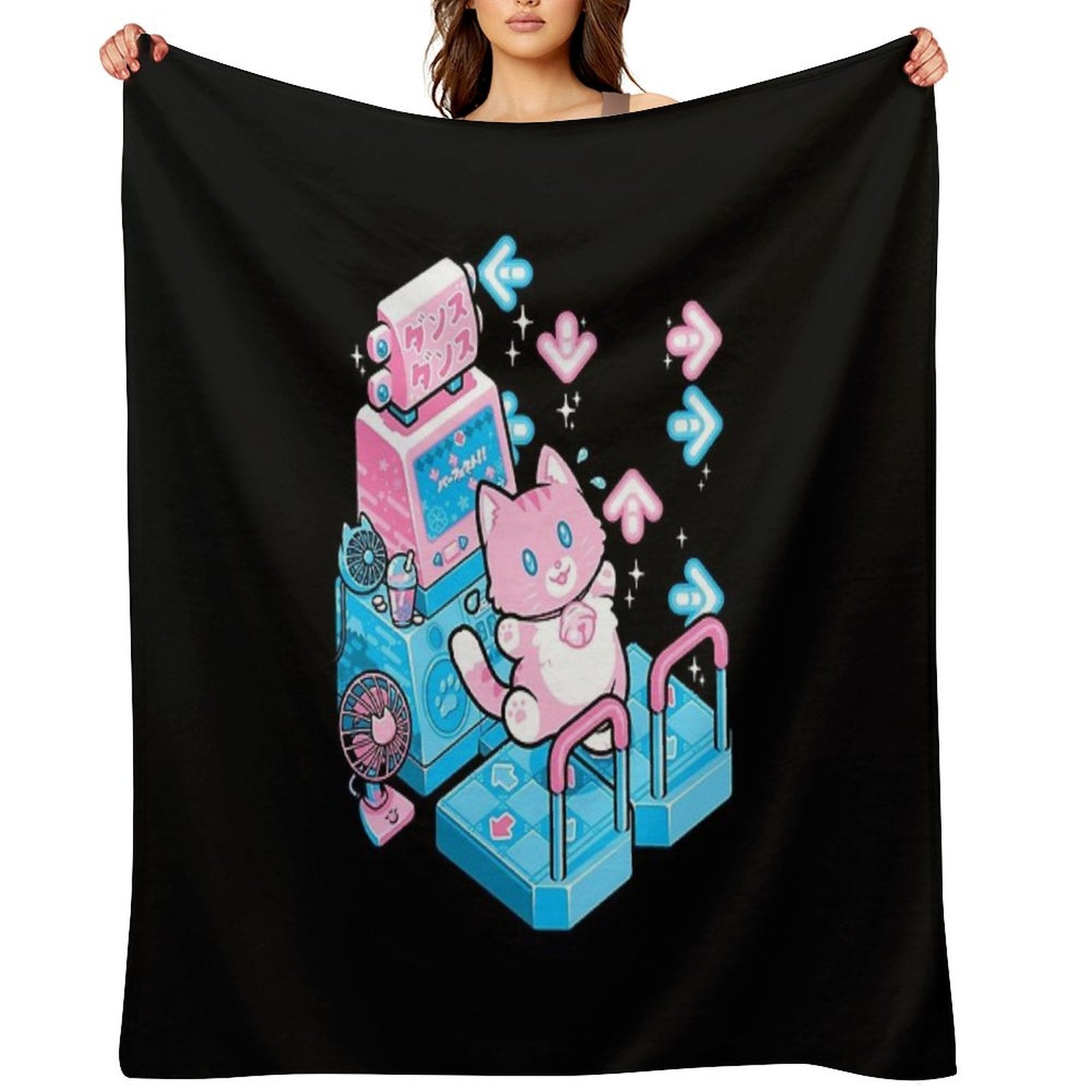 Dance Kitty Multi-functional Throw Blanket