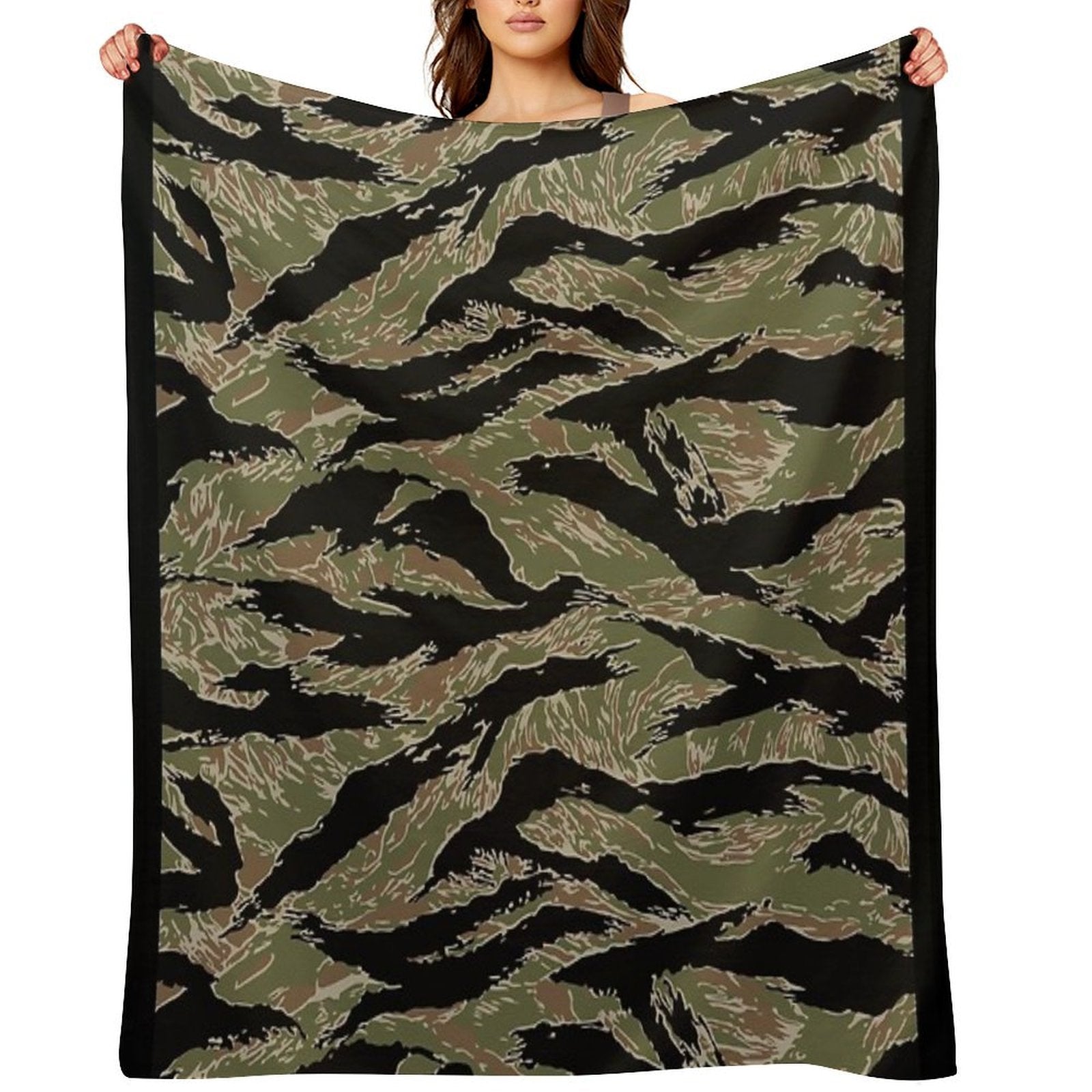 Tigerstripe Camo Premium Throw Blanket