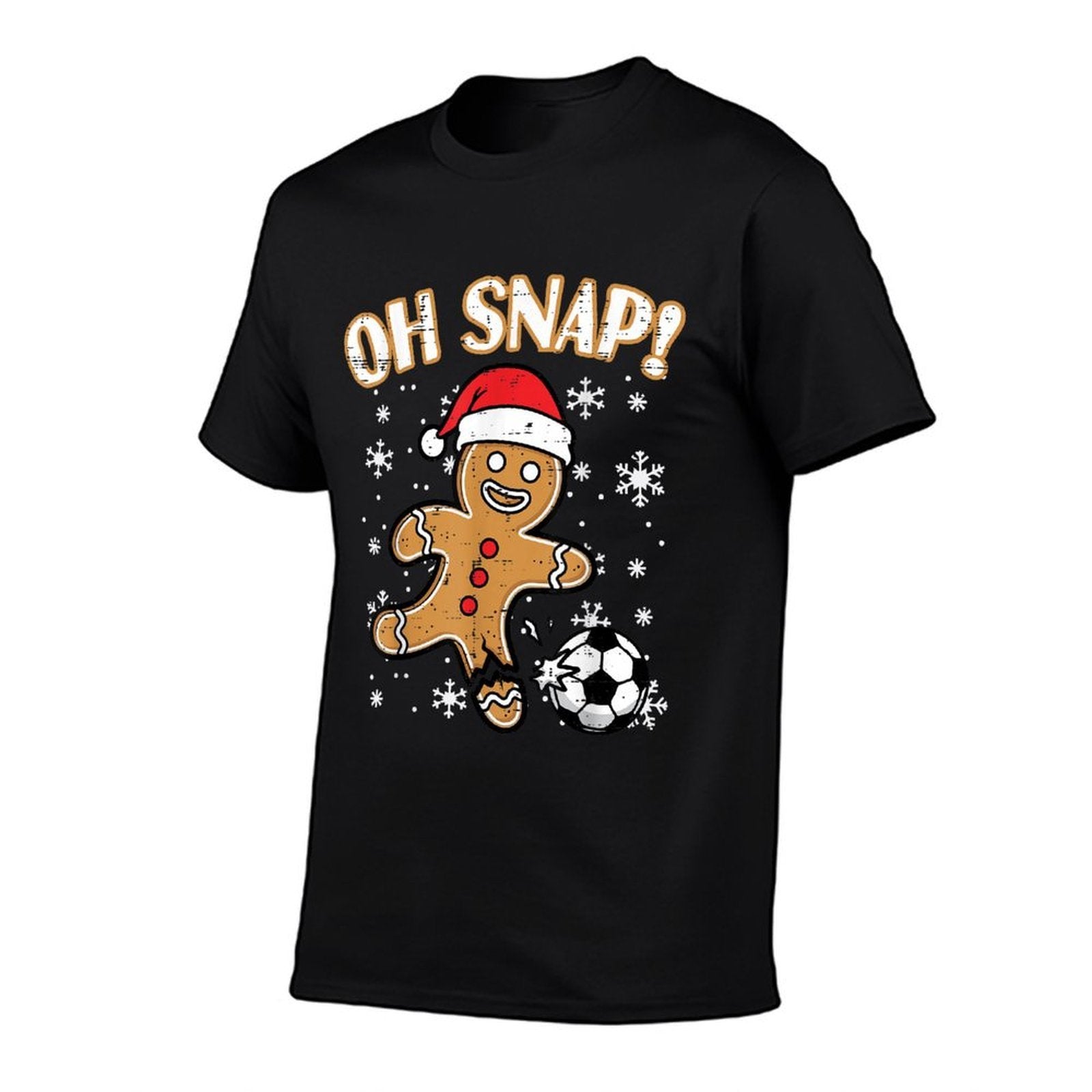 Christmas Gingerbread Soccer Oh Snap Funny Xmas Boys Kid Men  Vintage-inspired T-Shirt
