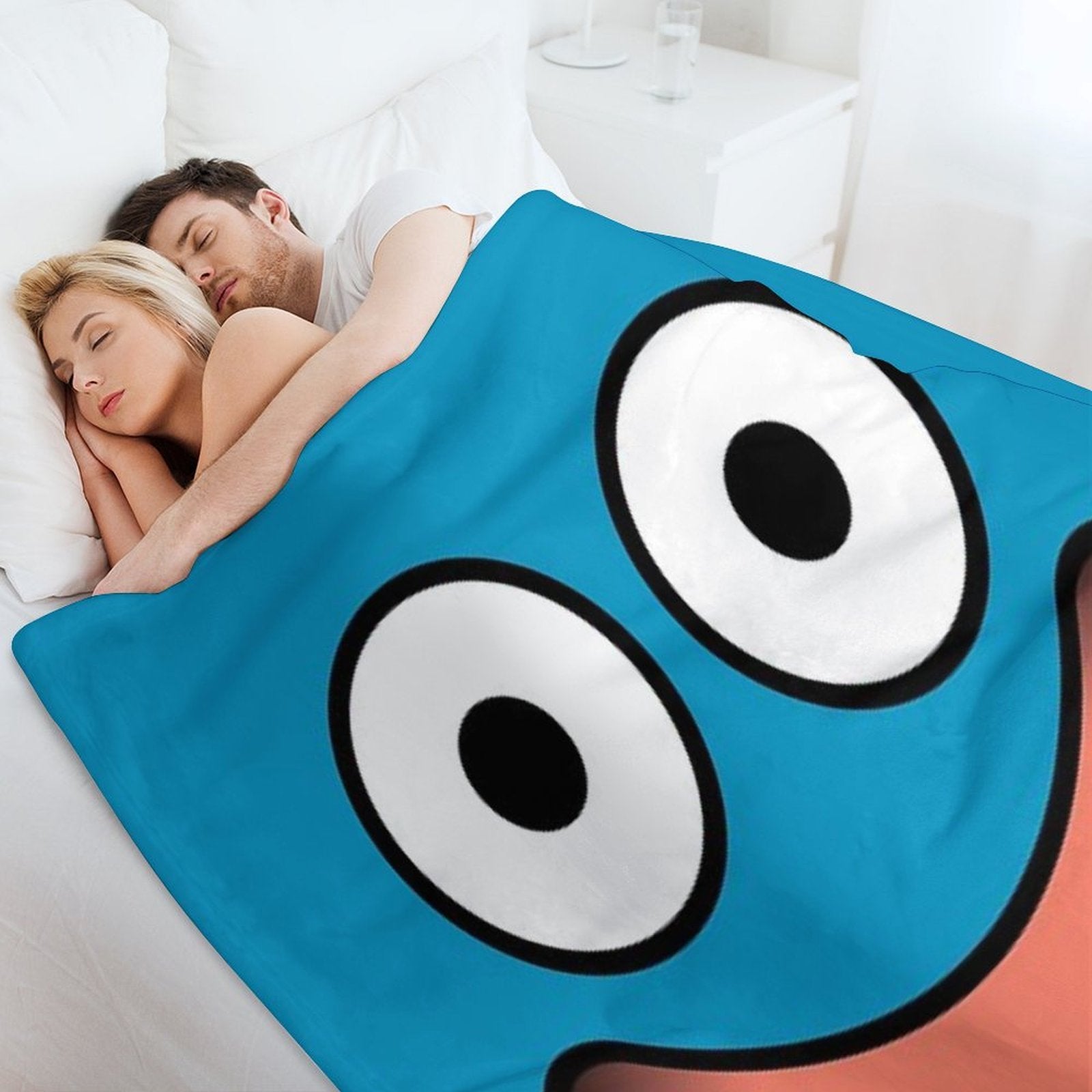 Dragon Quest Slime Face Machine-washable Throw Blanket
