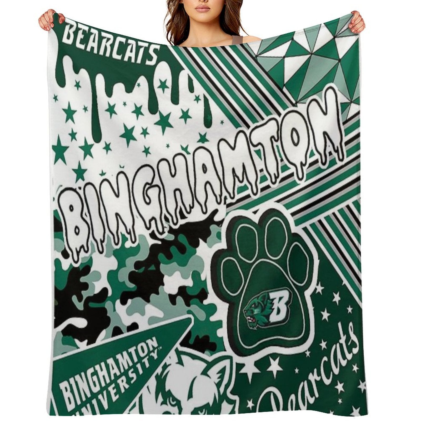 Binghamton University Wrinkle-free Throw Blanket