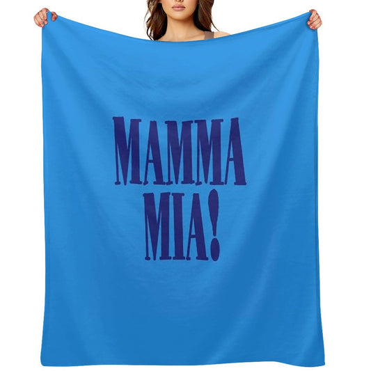 Mamma Mia Sticker Lightweight Throw Blanket