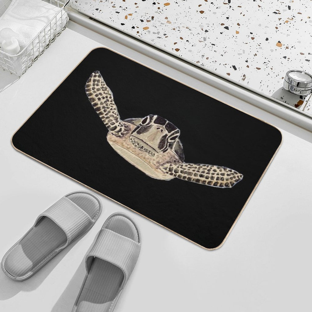Sea Turtle 2  Easy Maintenance Bath Mat