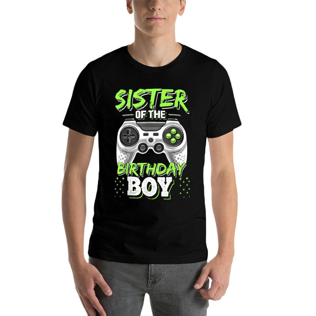 Sister of The Birthday Boy Matching Video Game Birthday Gift  Breathable T-Shirt