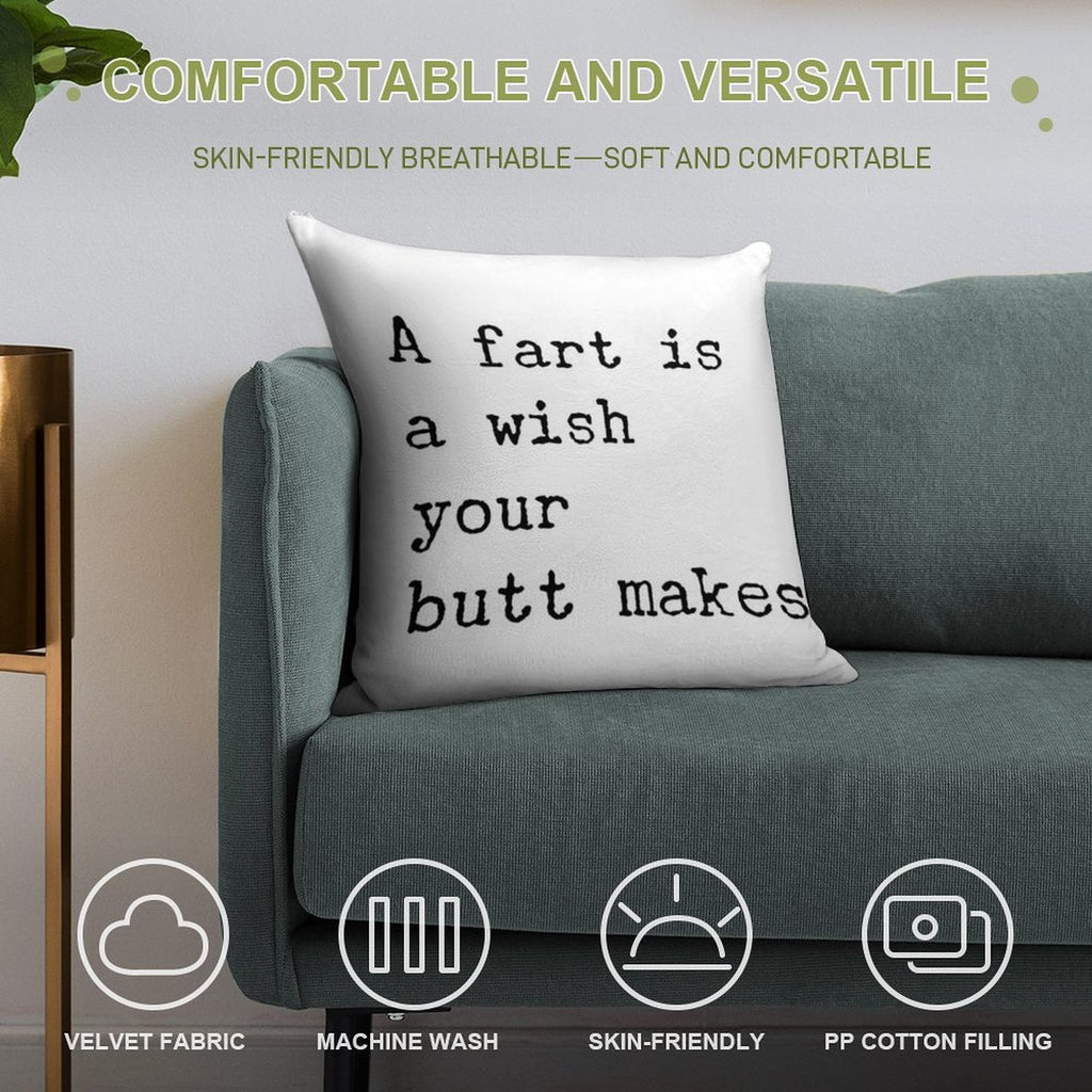Farts Soft Gift Ready Throw Pillow