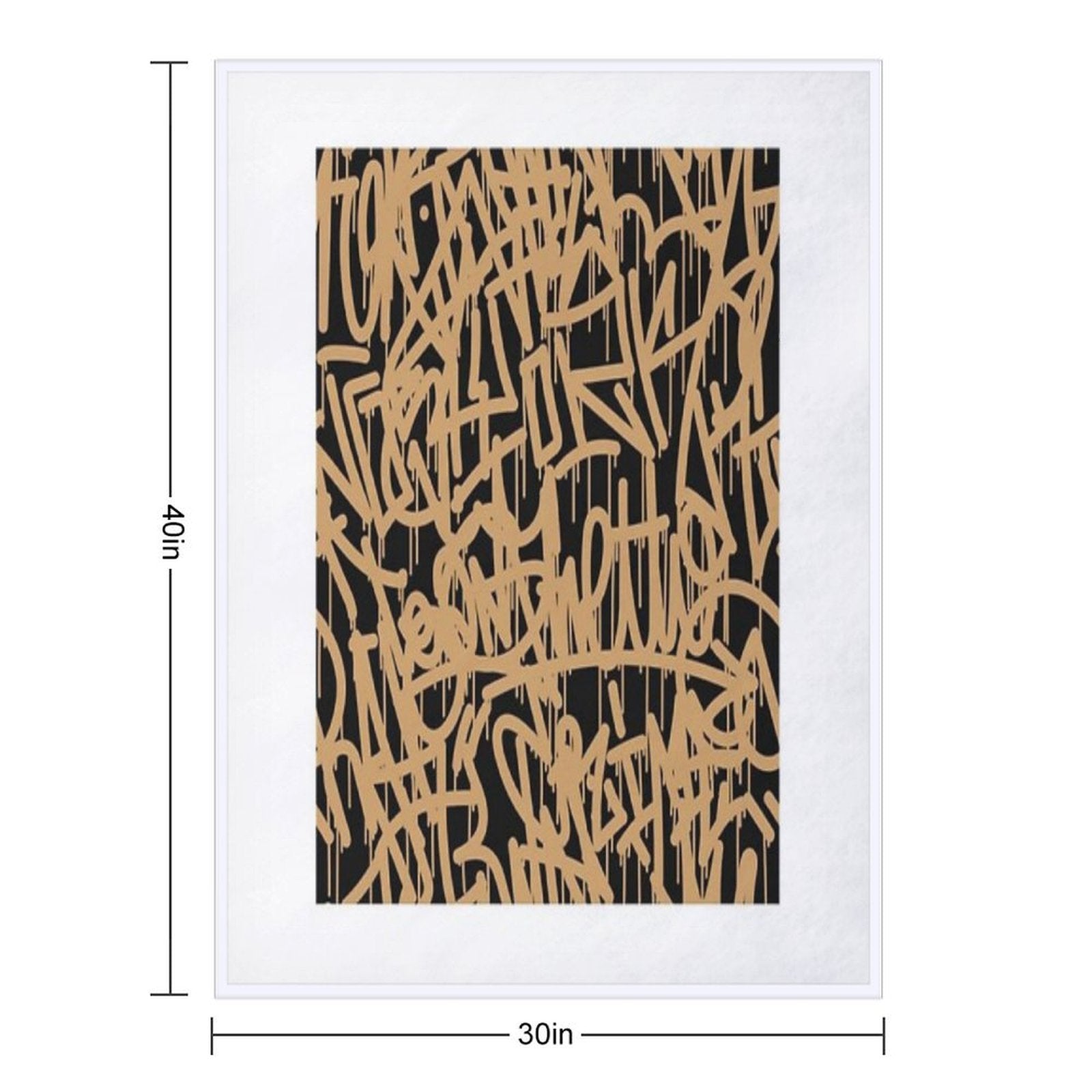 Graffiti Smudges And Drops Eco-conscious Throw Blanket