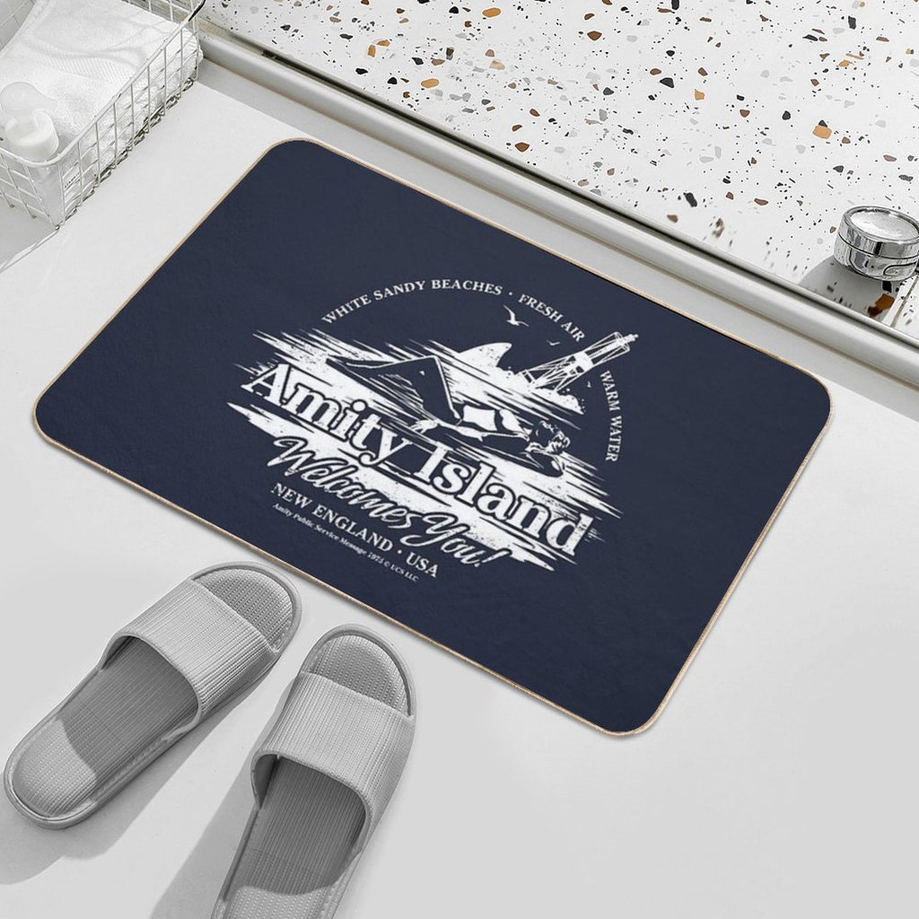 Amity Island  Slip-Resistant Bath Mat