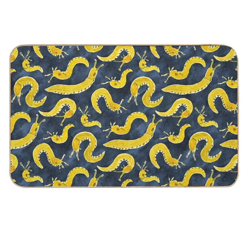 SLUG PARTY Banana Slug Print  Easy To Clean Bath Mat