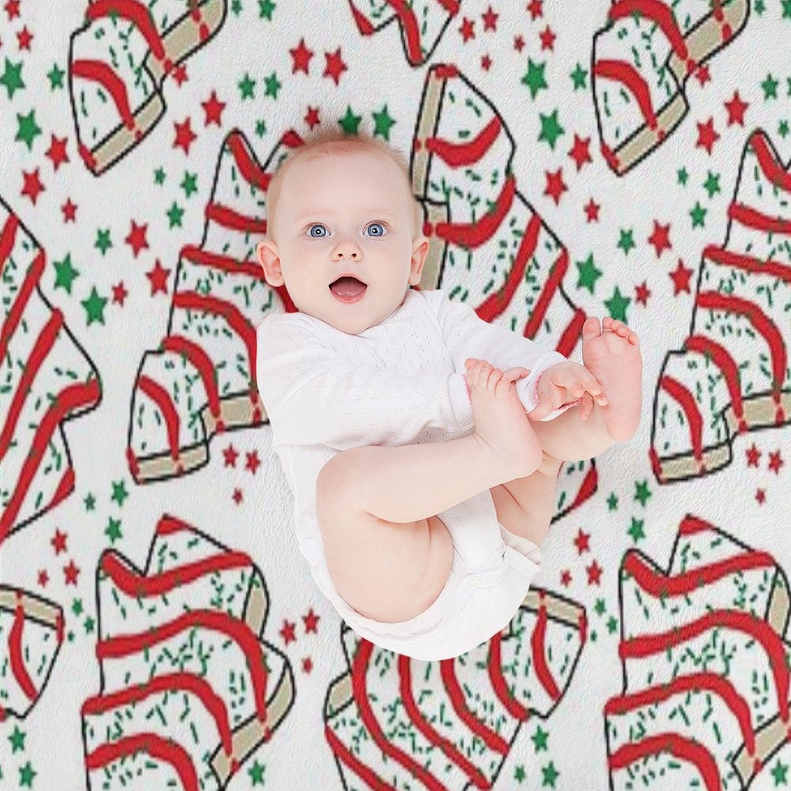 Christmas Tree Snack Cakes Gift-ready Throw Blanket