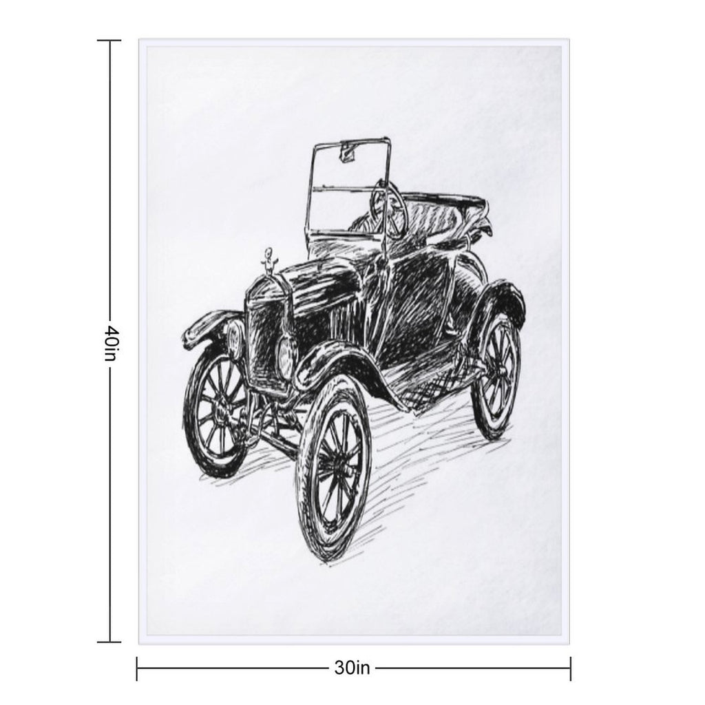 Ford Model T Image Lightweight Throw Blanket