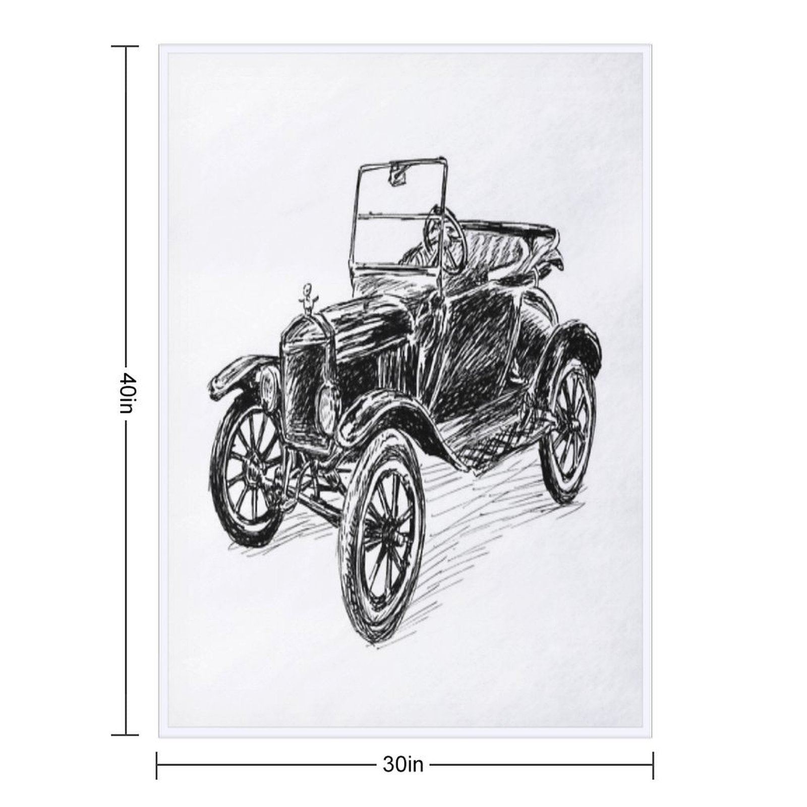 Ford Model T Image Lightweight Throw Blanket