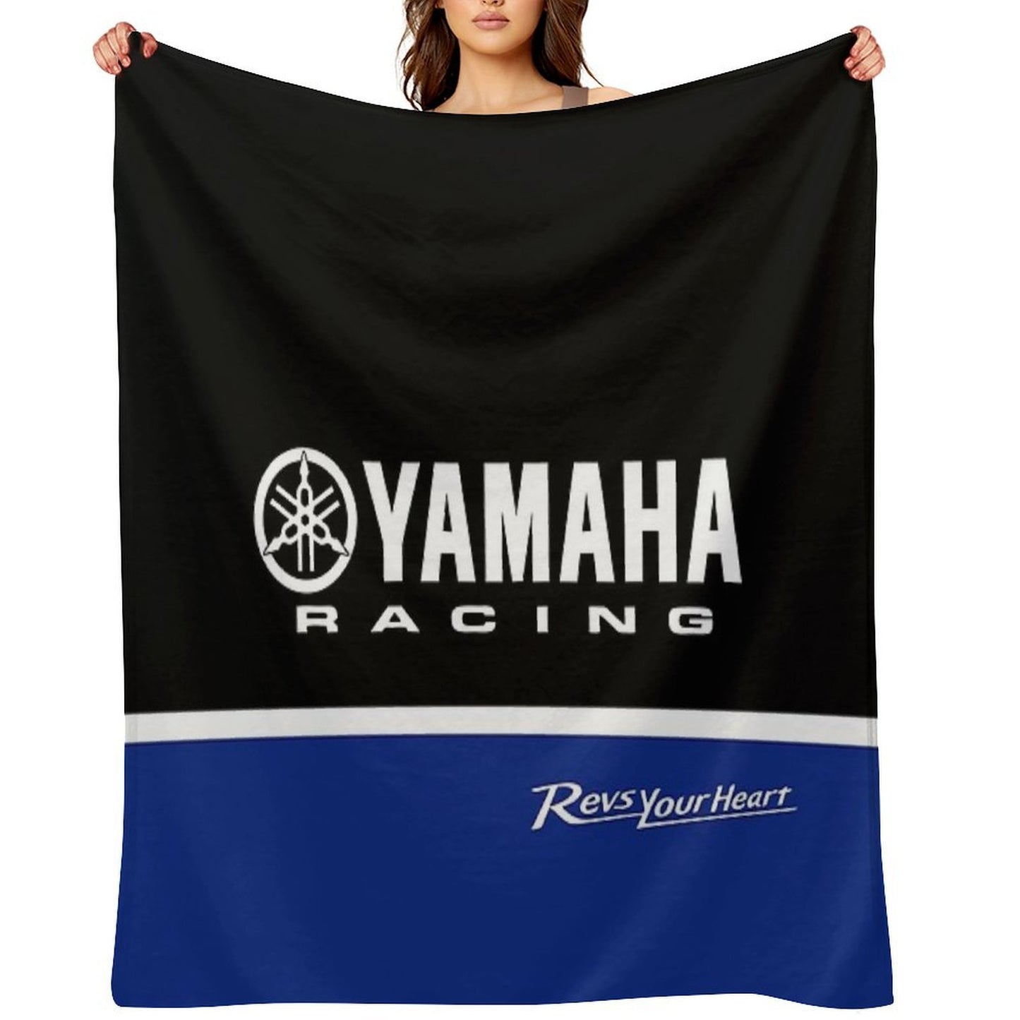 YAMAHA Race Easy Care Throw Blanket