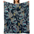 Deep Sea Anglerfish Velvety-soft Throw Blanket