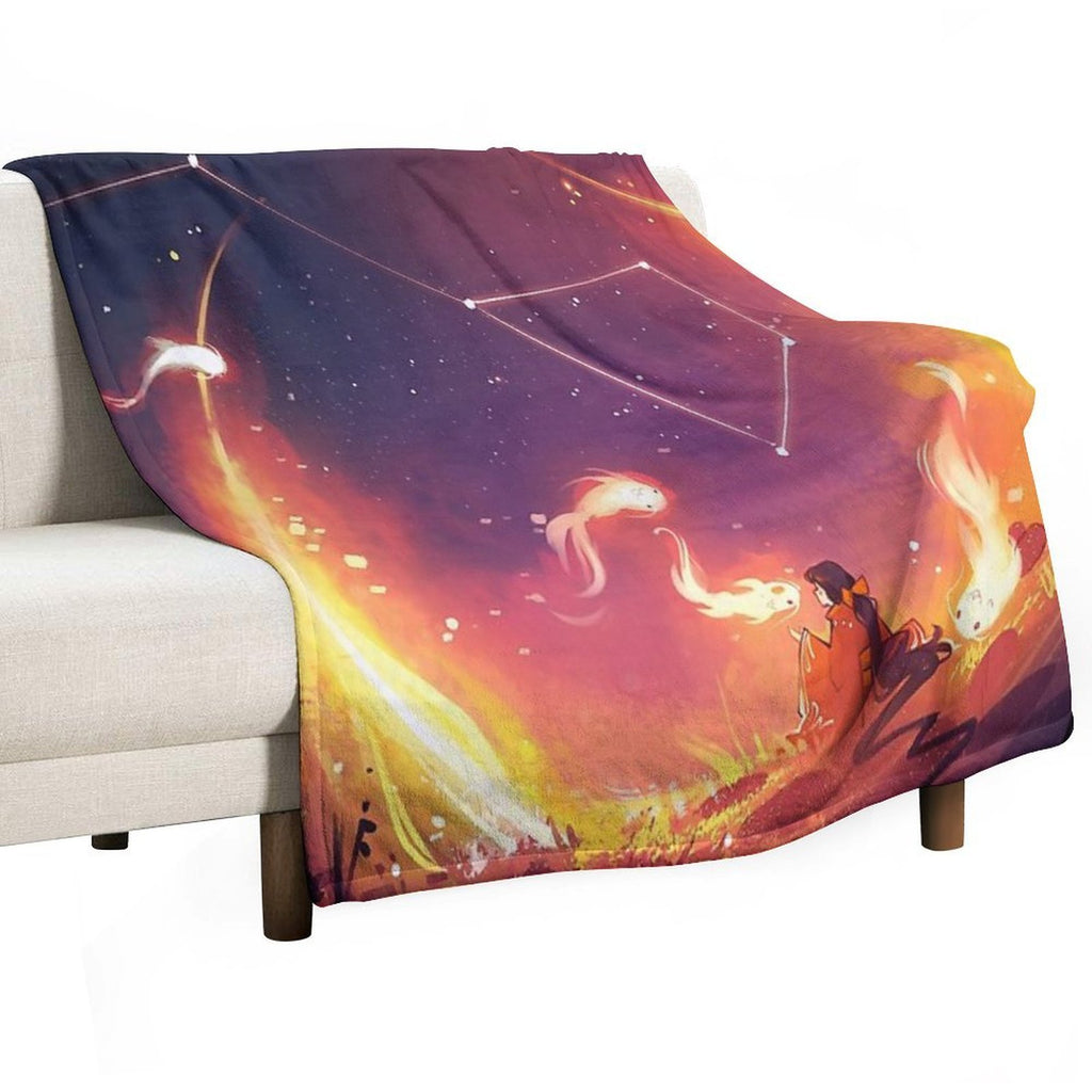 Sky Dancer Plush Throw Blanket